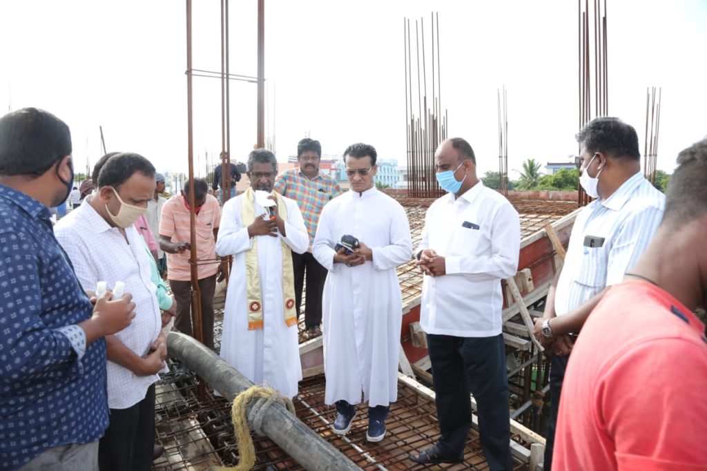 Blessing of Church Balcony Concrete Work (29 July 2020)